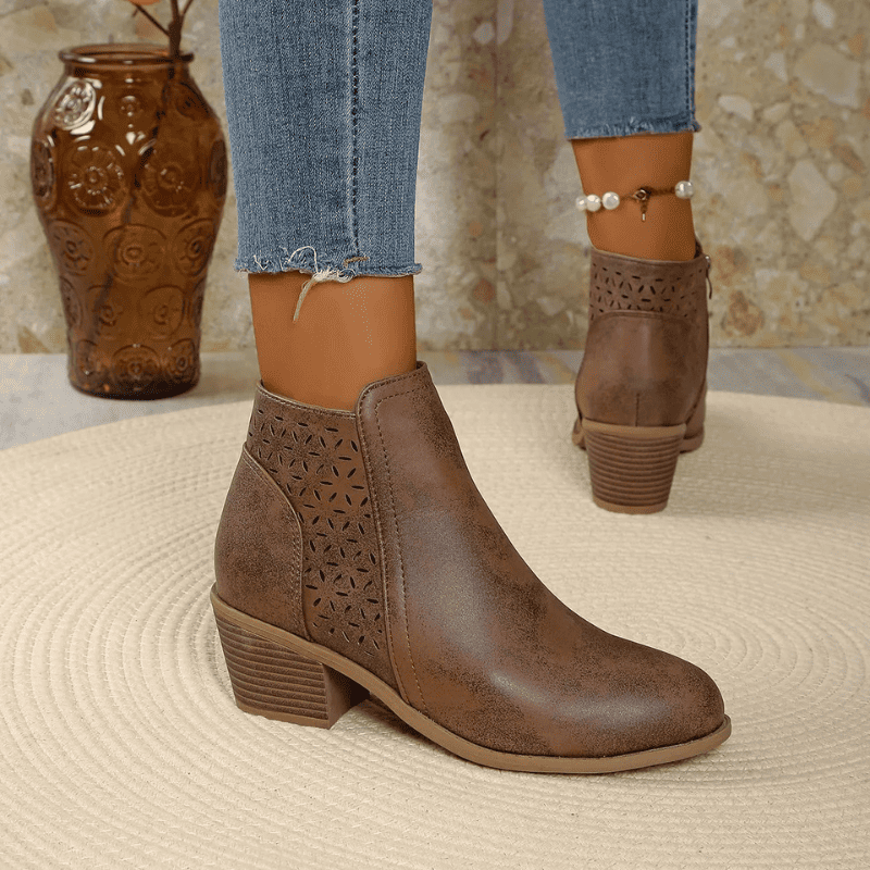 Bota Ortopédica de Cuero para Mujer – Alivio en Cada Paso